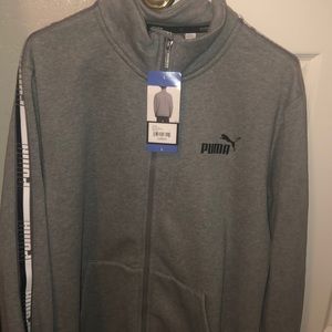 Brand new grey puma zip up sweater